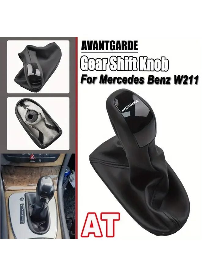غطية مقبض ناقل الحركة الجلدي لمرسيدس بنز فئة E W211 موديل AVANTGARDE - Image 5